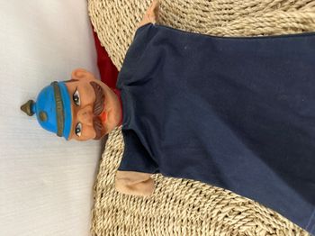 Marionnette à main de policier,  vintage années 1970