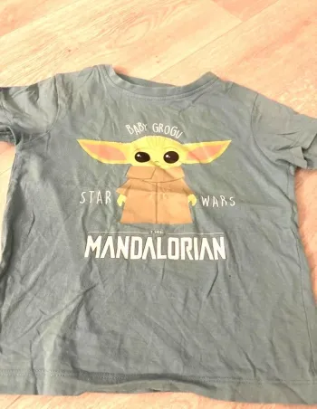 tee shirt garcon ete 5 ans star wars mandalorian