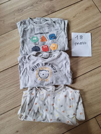 Lot pyjamas mi-saison 18 mois garçon 