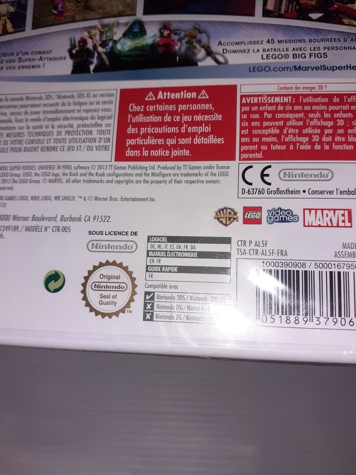 3ds lego marvel - photo numéro 3