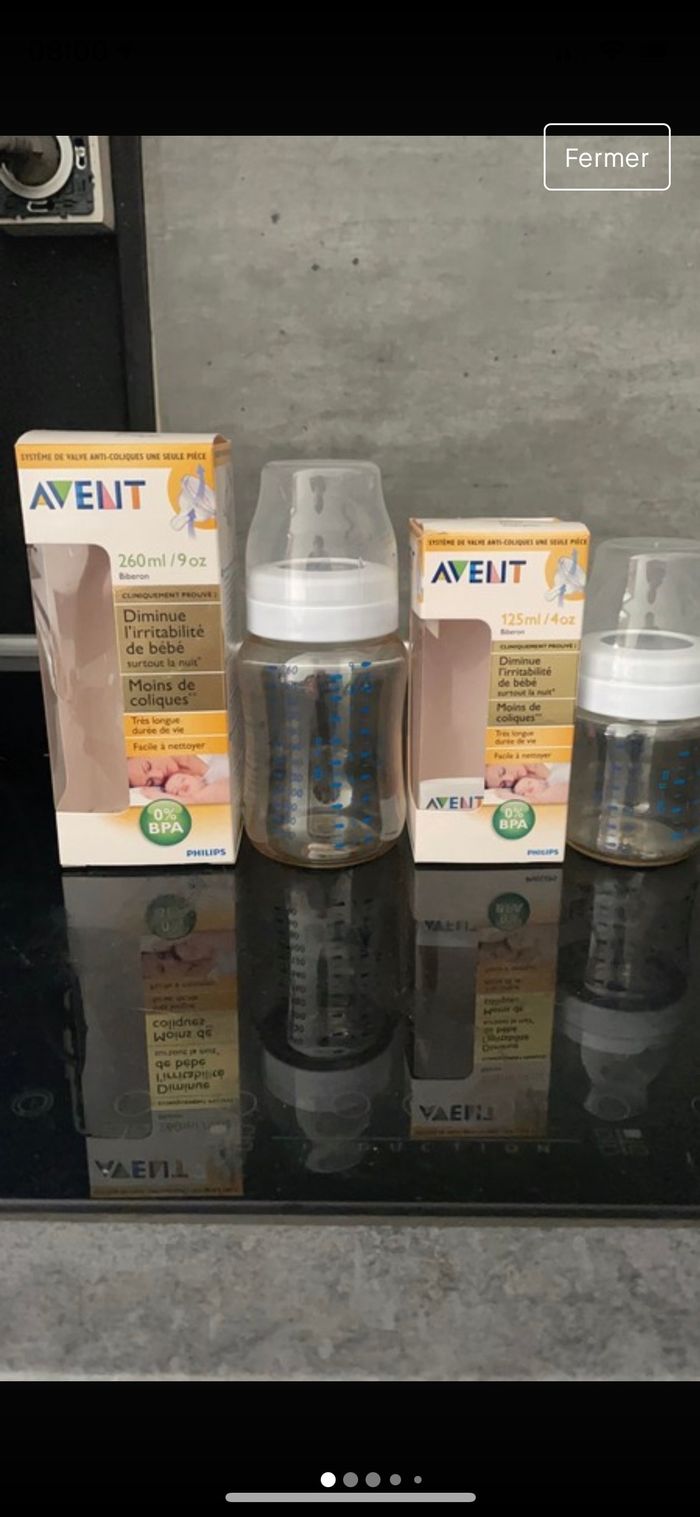 Lot de 2 biberons Avent