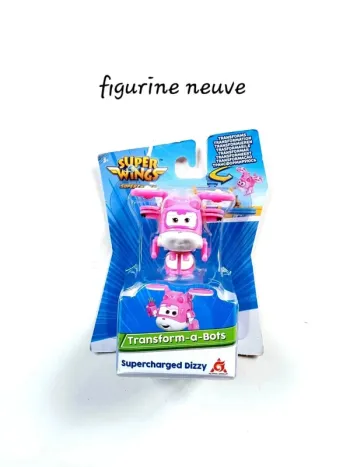 Figurine Super Wings Transform-a-Bots Supercharged Dizzy