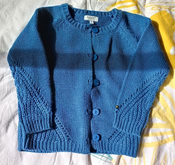 Gilet Alphabet bleu t 4ans