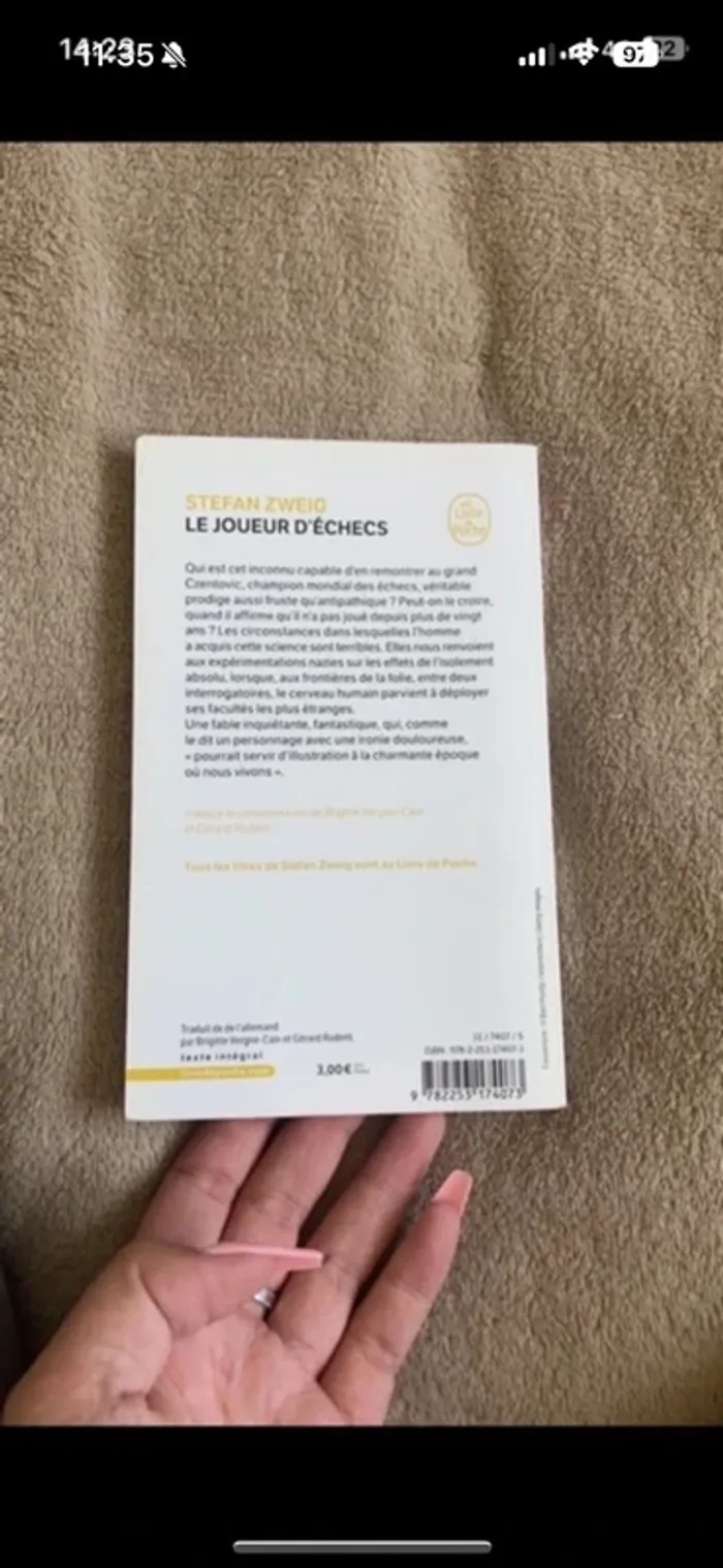 Le joueur d’échecs livre - photo numéro 2