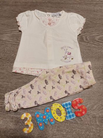 Ensemble legging et T-shirt - 3 mois - Tape à l'oeil - Petit Kimbaloo