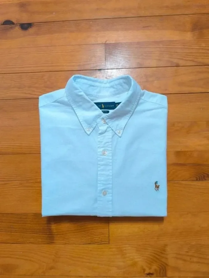 Chemise Ralph Lauren - Classic Fit - Logo brodé premium - Blanc - Taille XXL - QR Code - photo numéro 2