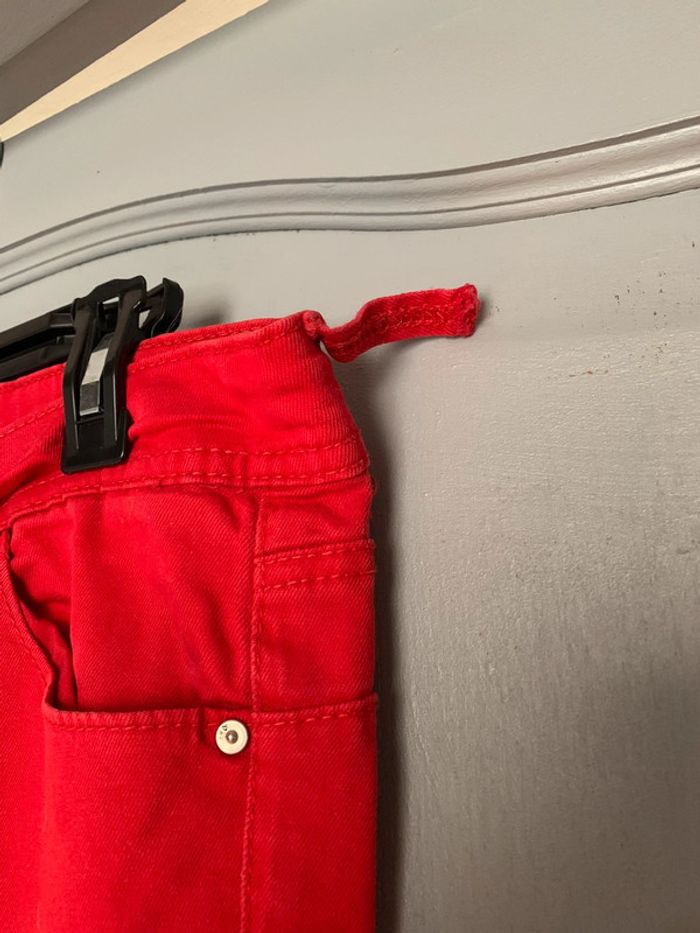 Jean skinny rouge femme - photo numéro 2