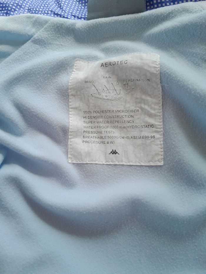 J coupe vent veste zippée petit carreau vichy vintage Kappa modèle aerotec - photo numéro 9