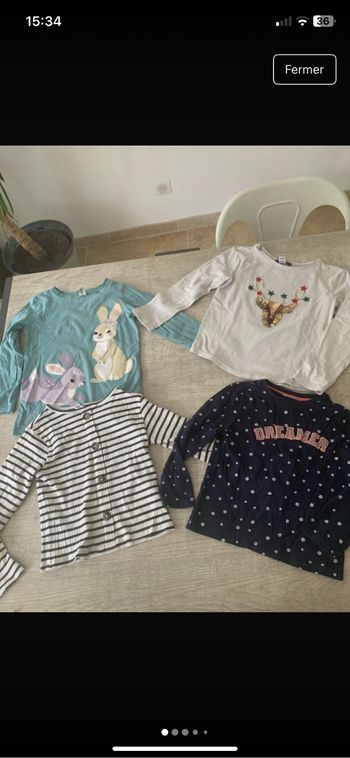 Lit de vêtements fille 4 ans