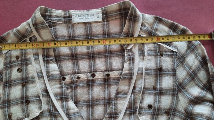 Chemise ton beige marron - photo numéro 4