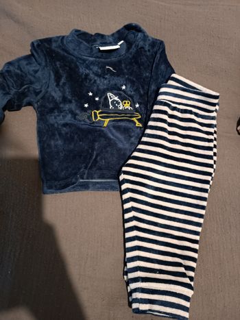 Pyjama velours 2 pièces