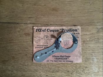 Deco vintage «l’œuf coque papillon »