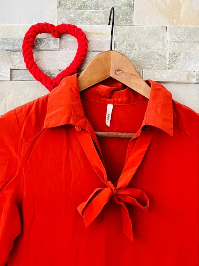 Robe élégante couleur rouille femme icode by ikks - photo numéro 2