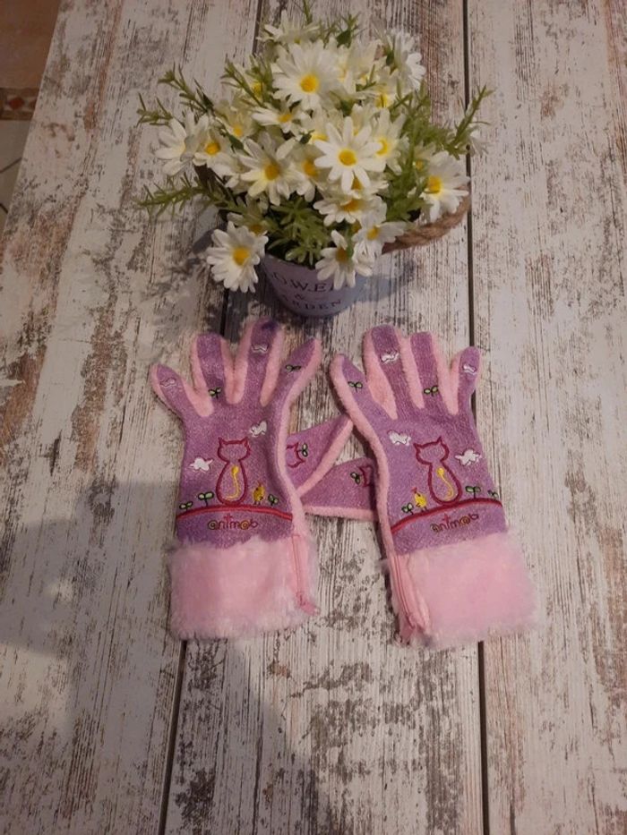 gant chat avec fermeture eclair