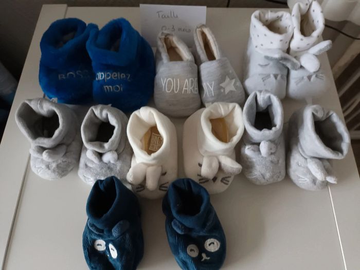 Lot de 8 paires de chausson 0-3 mois
