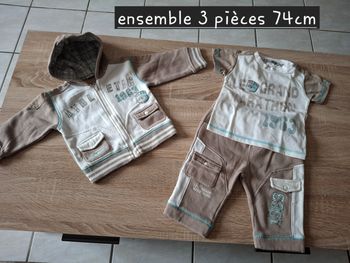 Ensemble 3 pièces 74cm