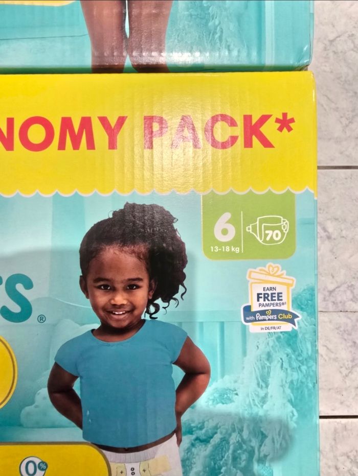 🍼 Pampers Premium Protection – Taille 6 (13–18 kg) – Lot 2x70 couches – Neuf - photo numéro 2