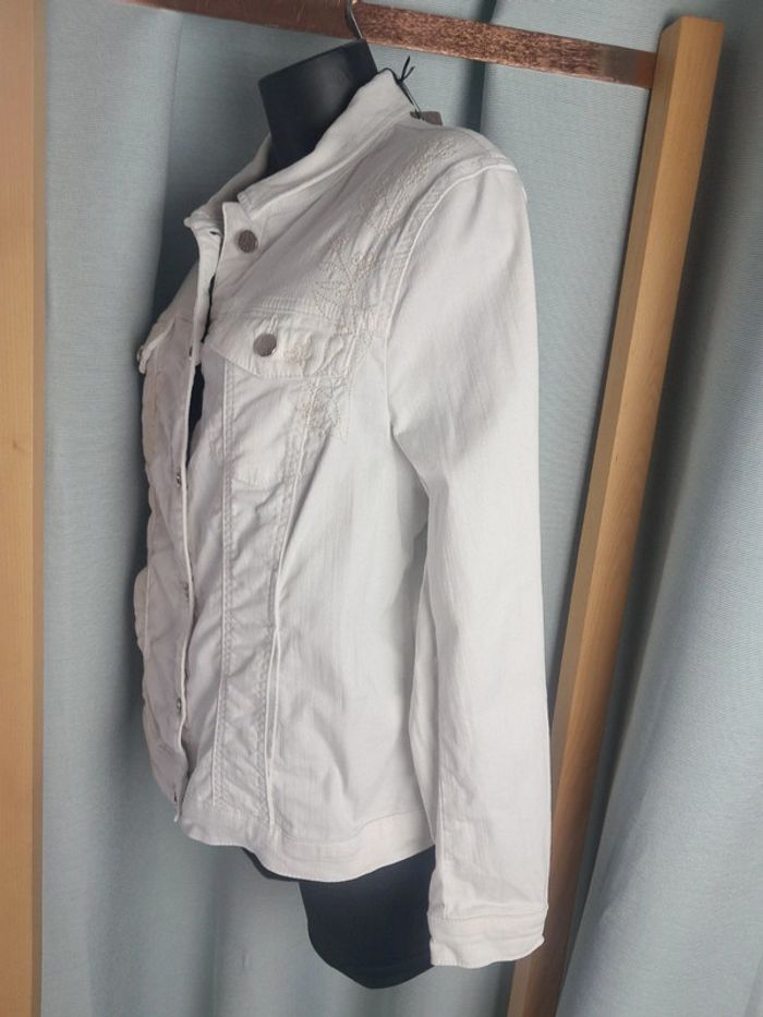 Leconte veste blanche été en jean T.46 neuve - photo numéro 8