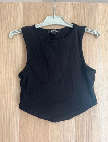 Crop top noir