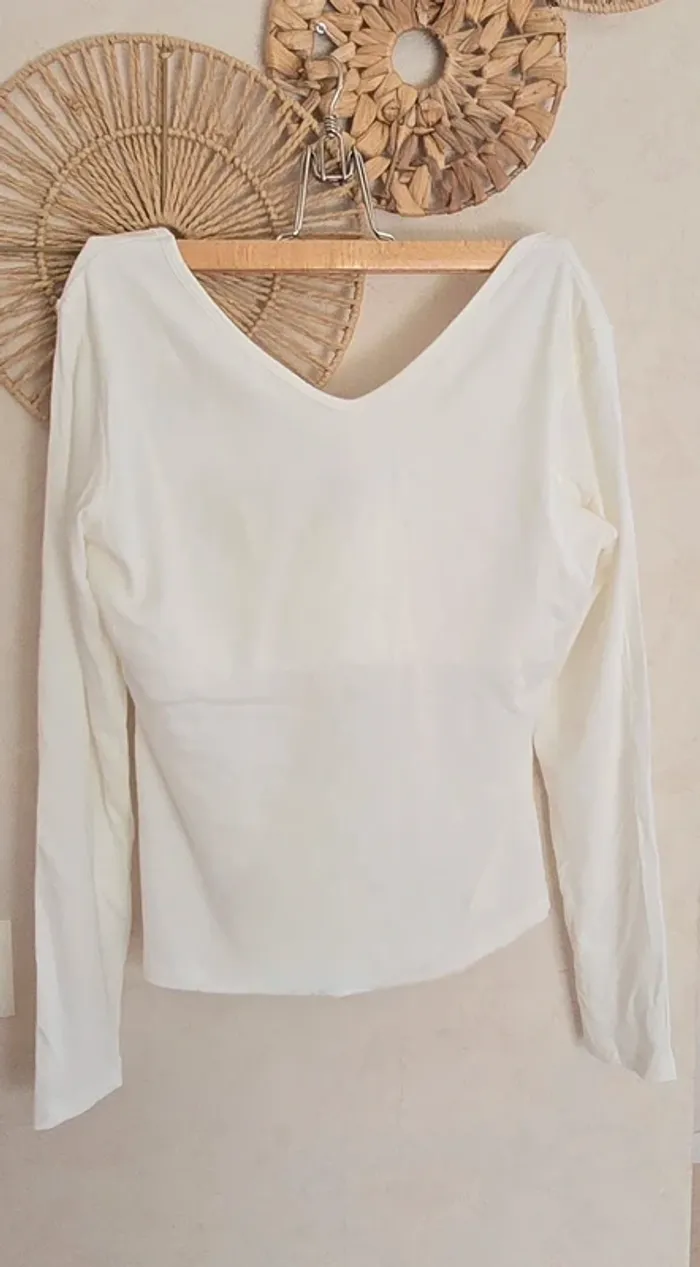 T shirt manche longue brassière rembourrée intégrée - photo numéro 4