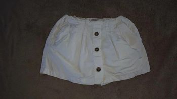 Jupe short blanche Tex kids 5/6ans