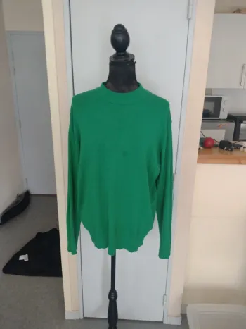 Pull long vert polyester – Taille 44