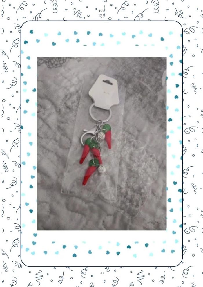 Porte clé napoli cornicchi porte bonheur - photo numéro 2