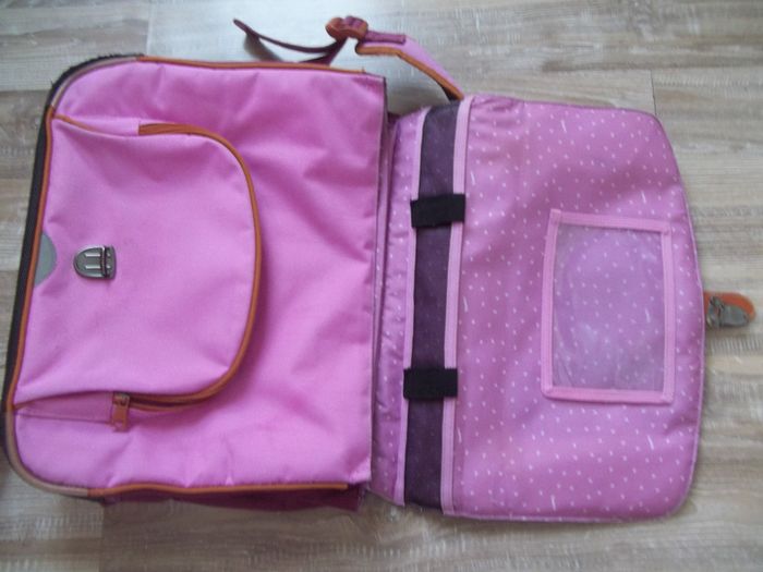 Cartable 2 compartiments Tann's prune - photo numéro 6