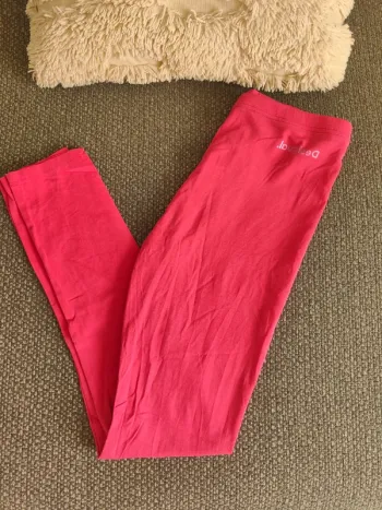 Legging Desigual rose fushia papillon