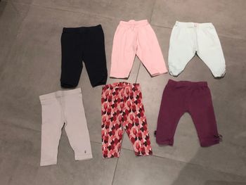 Lot leggings fille taille 6 mois