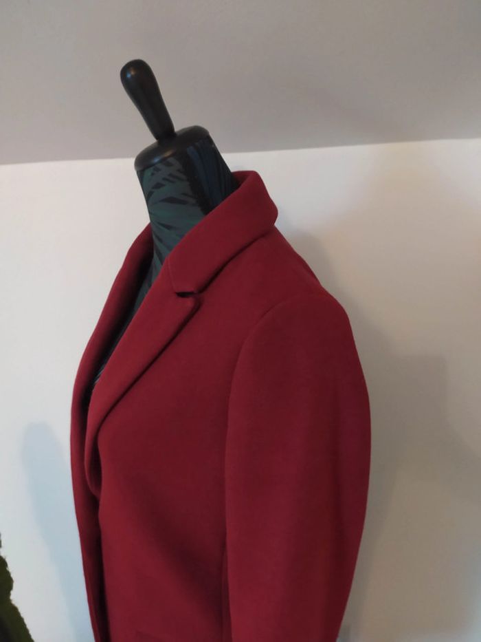 Manteau habillé hiver bordeaux 36 - photo numéro 2