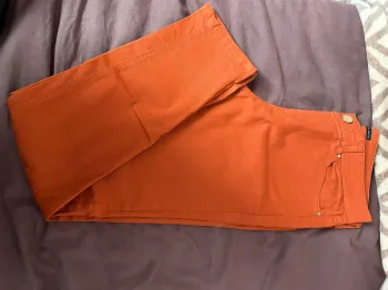 jean orange taille basse