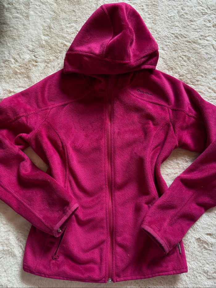 veste quechua rose fuschia