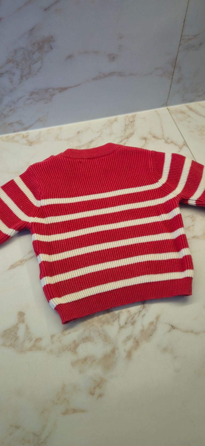 Pull rayures rose Cyrillus- 3 mois - photo numéro 2