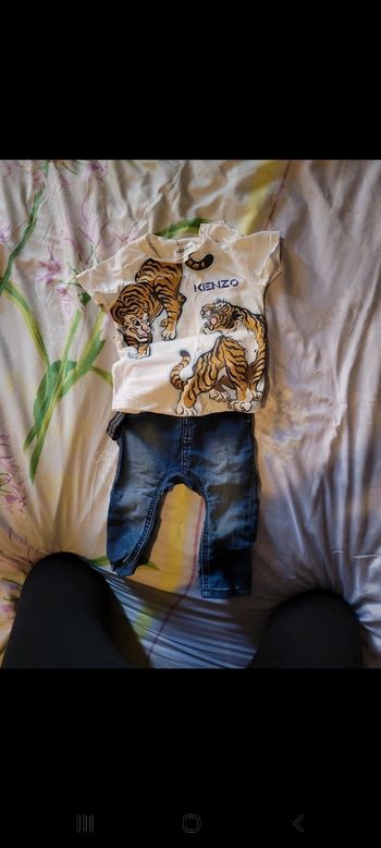 Lot t shirt kenzo et  jean