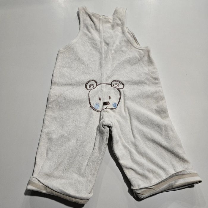 Salopette sur pyjama - kimbaloo - 9 mois - photo numéro 2