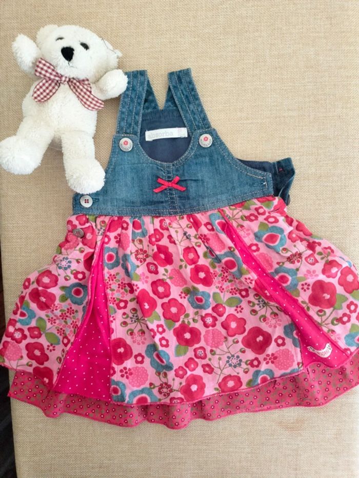 Lot deux robes d'été en jeans et fantaisie - photo numéro 6