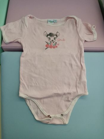Bodies manches courtes Disney Bambi 12 mois