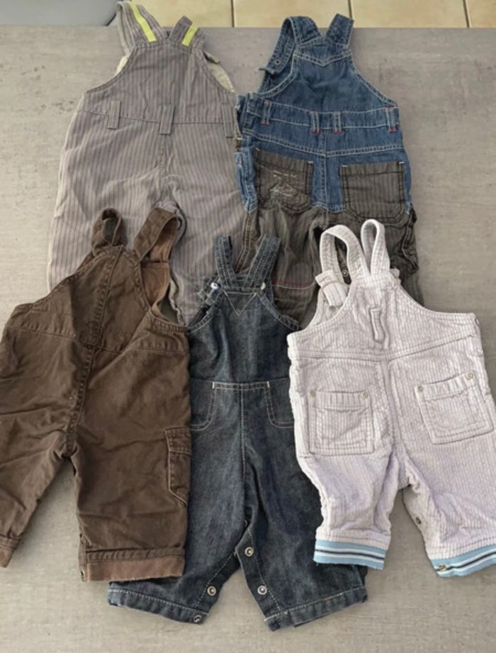 Lot de salopettes en 3 mois
