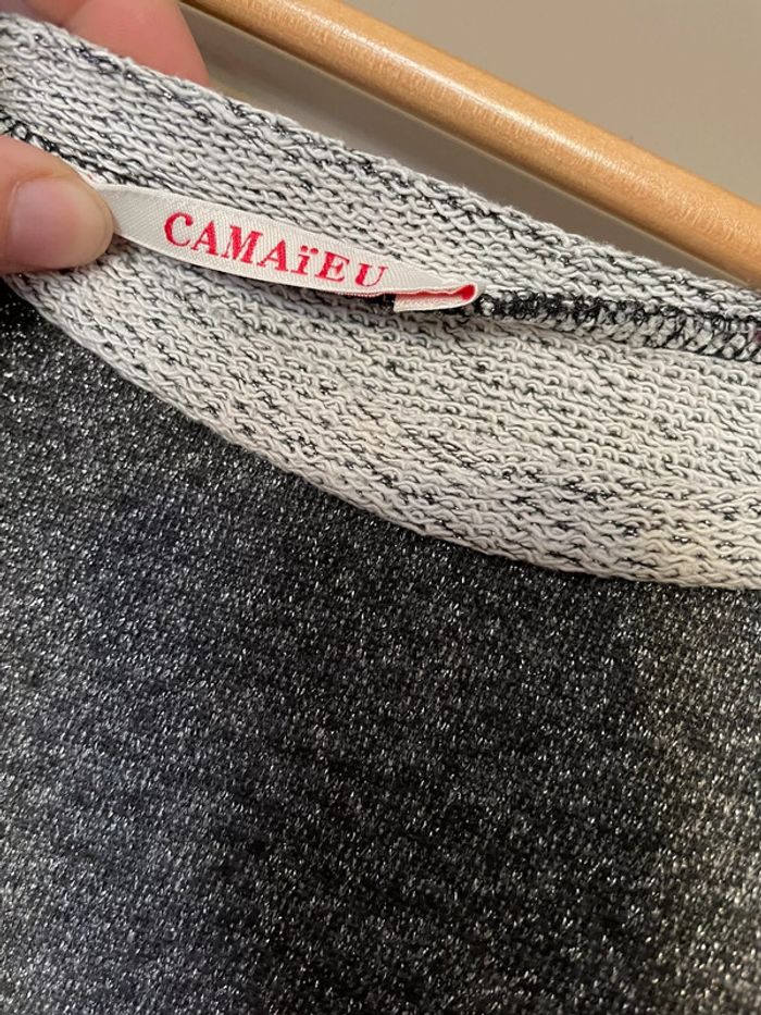 Haut gris à paillettes - photo numéro 3
