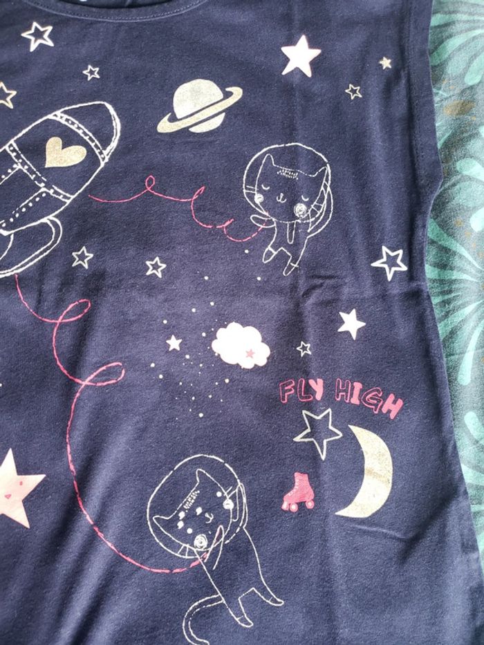 T-shirt manches courtes bleu Marine gemo 10 ans - photo numéro 2