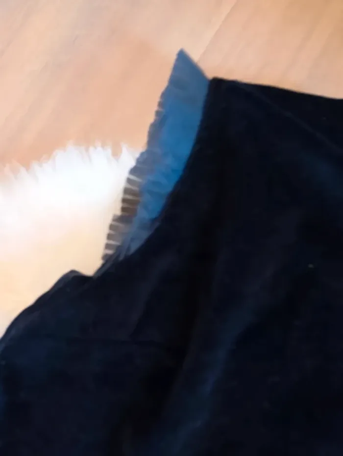 Jacadi 💖 robe longue en velours marine et jupon en tulle paillettes - photo numéro 3