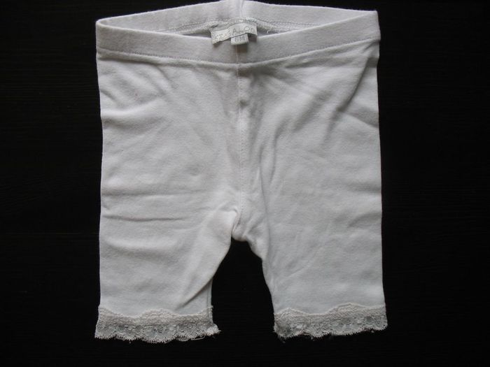 LEGGING COURT BLANC BÉBÉ FILLE "KIMBALOO BY LA HALLE" - 6 MOIS - n°01