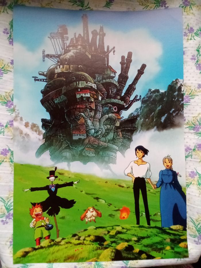 Affiche Poster Le château  ambulant Studio Ghibli Miyazaki