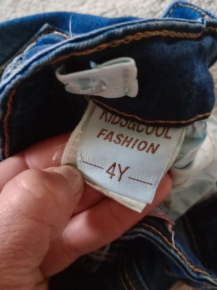 Jean fille 4 ans slim strass c48 - photo numéro 9