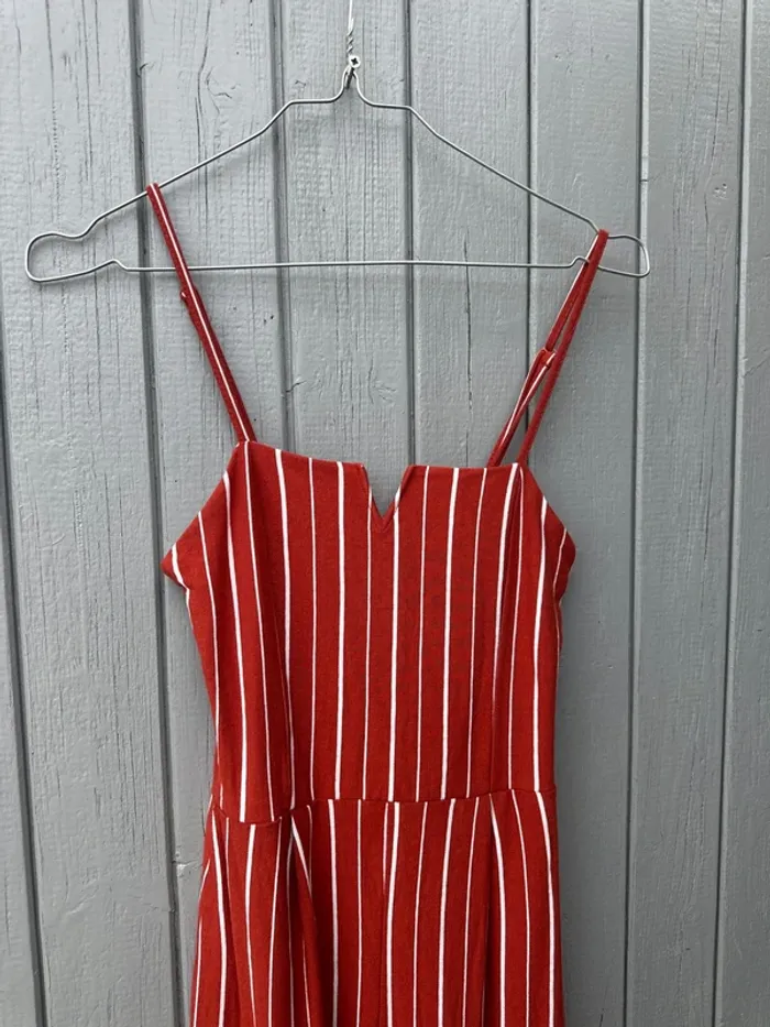 Combi-pantalon rayé coloré fines bretelles XS/34 - photo numéro 2