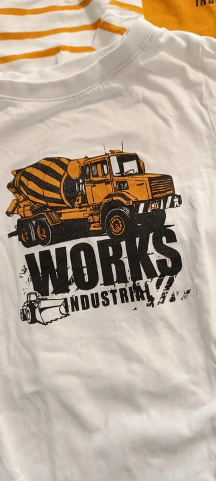 Lot t-shirts Kiabi 4A engins de chantier - photo numéro 3