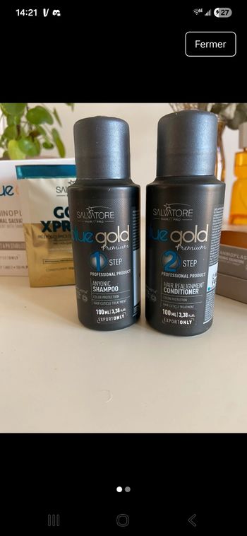 Lissage salvatore blue gold