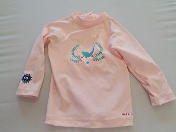 haut tee shirt maillot de bain anti uv 18 mois