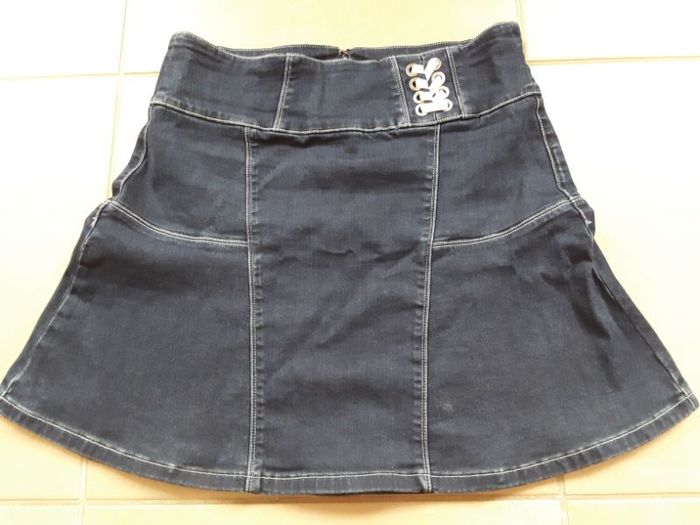 Jupe évasée bleu jeans 40 BREAL TBE
